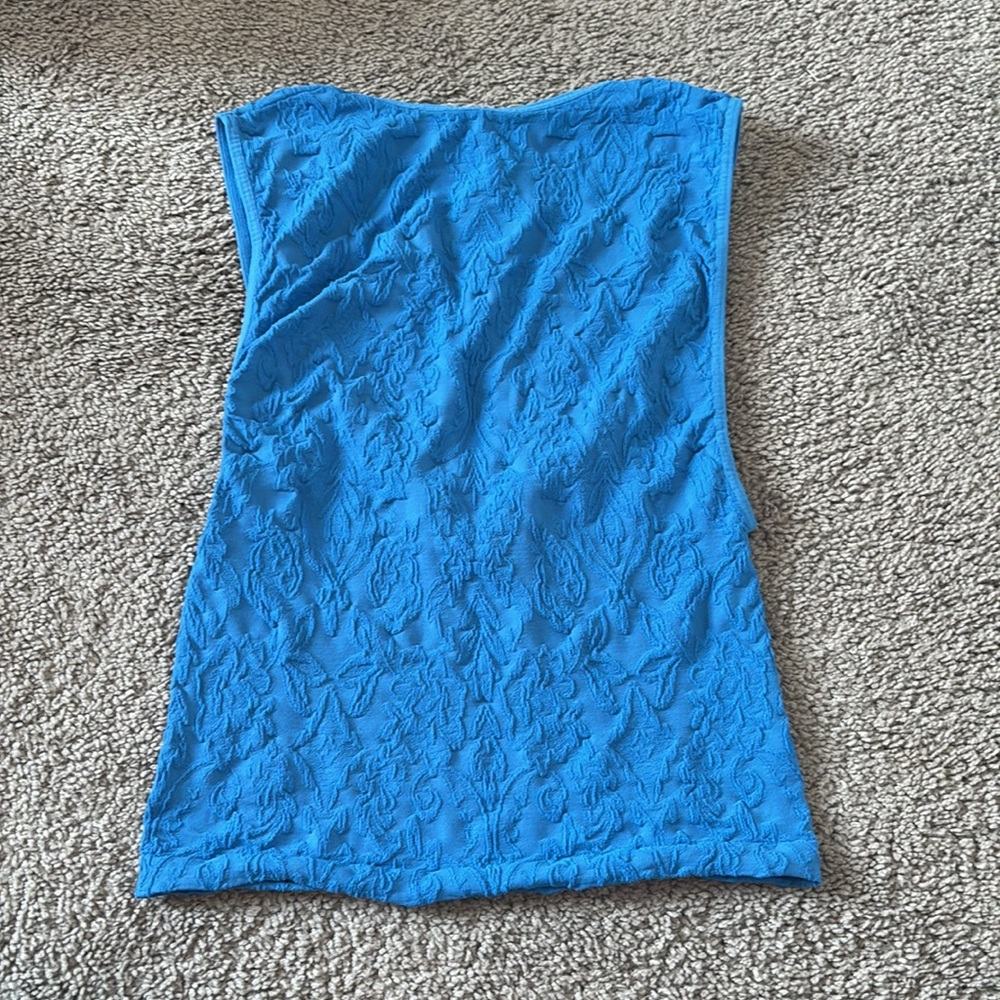 Free People Intimately Take Me Home Seamless Cami, Bright Blue, NWOT - Picture 3 of 6